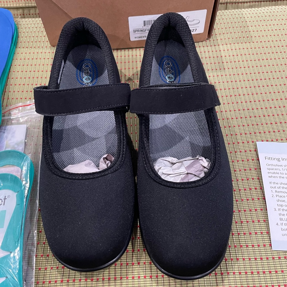 NEW, Ortho Feet, Springfield, Mary Jane, Black, Size 10.5, M